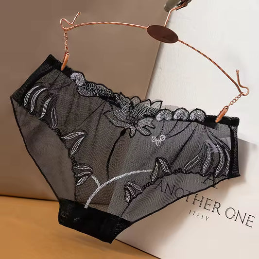 Transparent Women's Panties Sweet Lace Underwear Sexy Lingerie Hot Comfort Female Panty Girls Breathable Briefs Underpants