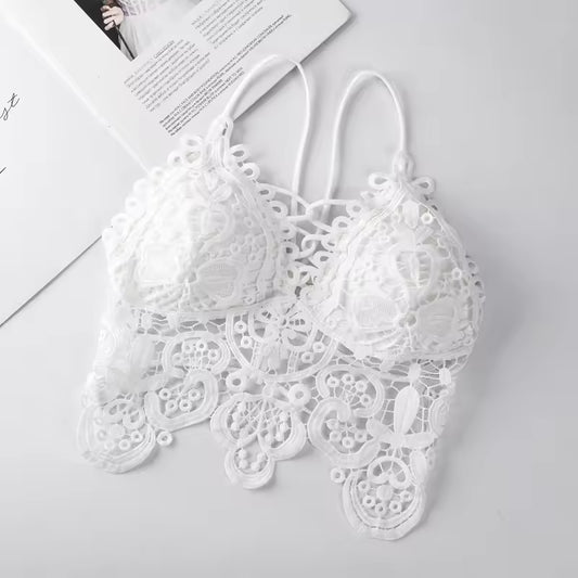 Strappy Tube Top Sexy Hollowed Out Wire-free Full Cup Backless One-piece Bra with Chest Pads for Women No reviews yet